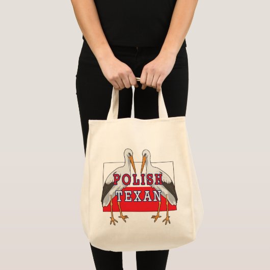 Polnischer Weißstorch Tragetasche (Vorderseite (Produkt))