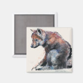 Polnischer Wolf Pup 2001 Magnet (Vorderseite/Rückseite)