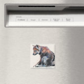 Polnischer Wolf Pup 2001 Magnet (In Situ (Geschirrspüler))