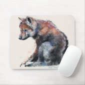 Polnischer Wolf-Welpe 2001 Mousepad (Mit Mouse)