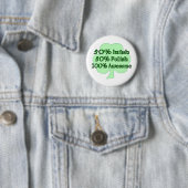 Polnisches 100% 50% Iren-50% fantastisch Button (Beispiel)