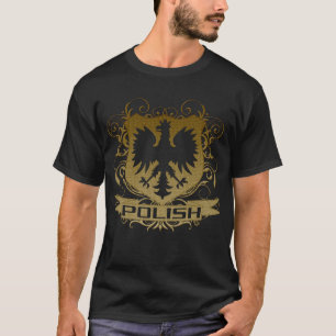 Polnisches Adler-Wappen-Goldt-shirt T-Shirt