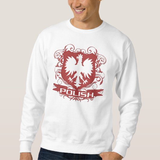 Polnisches Adler-Wappen Sweatshirt (Vorderseite)