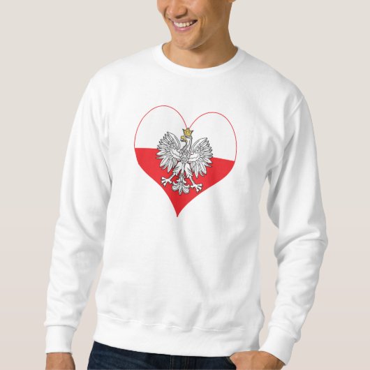 Polnisches Adlerherz Sweatshirt (Vorderseite)