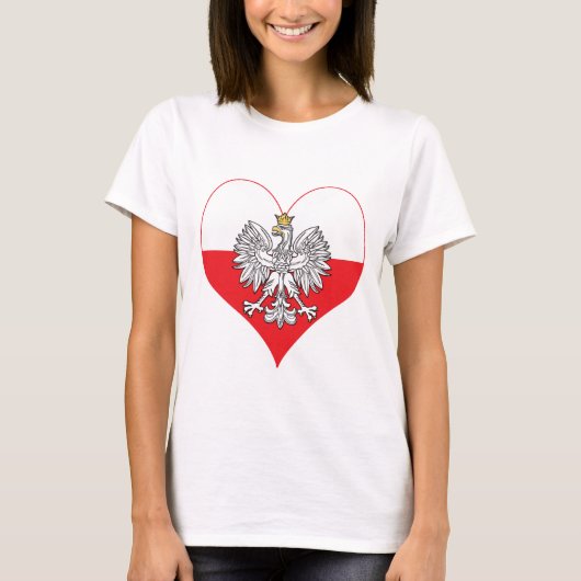 Polnisches Adlerherz T-Shirt (Vorderseite)