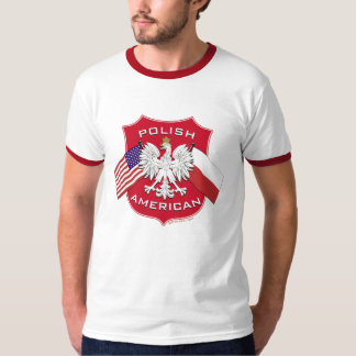 Polnisches amerikanisches Schild T-Shirt