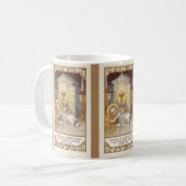Polnisches Baby Jesus in der Krippen-Tasse Kaffeetasse (Vorderseite Links)