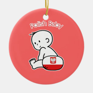 Polnisches Baby Keramikornament