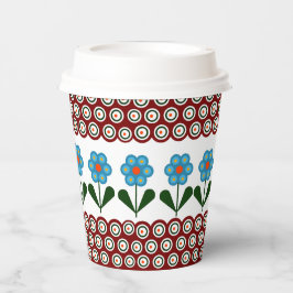 Polnisches Design traditioneller Keramiken. Pappbecher