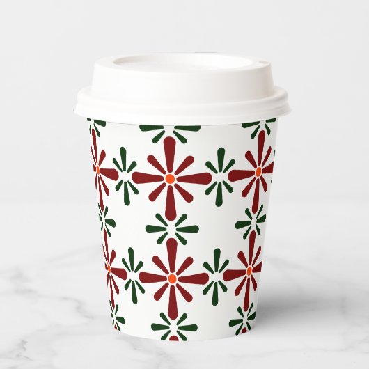 Polnisches Design traditioneller Keramiken. Pappbecher (Vorderseite)