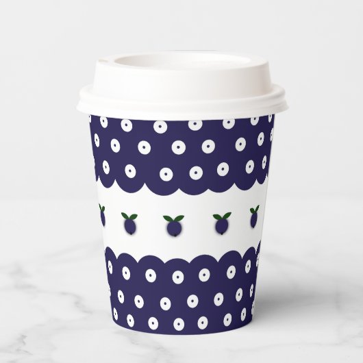 Polnisches Design traditioneller Keramiken. Pappbecher (Rückseite)