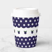 Polnisches Design traditioneller Keramiken. Pappbecher (Vorderseite)