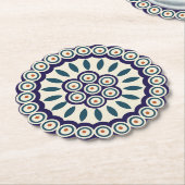 Polnisches Design traditioneller Keramiken. Untersetzer (angewinkelt)