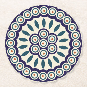 Polnisches Design traditioneller Keramiken. Untersetzer