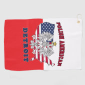 Polnisches Detroits Michigan Golfhandtuch (Horizontal)