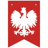 Polnisches Eagle, das Flagge mit dem Kopfe stößt (Erste Fahne)