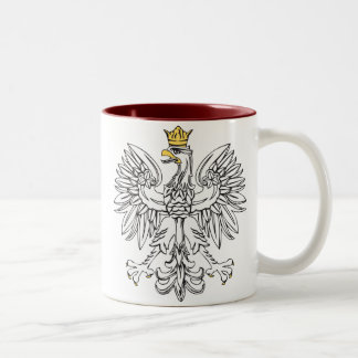 Polnisches Eagle mit Goldkrone Zweifarbige Tasse