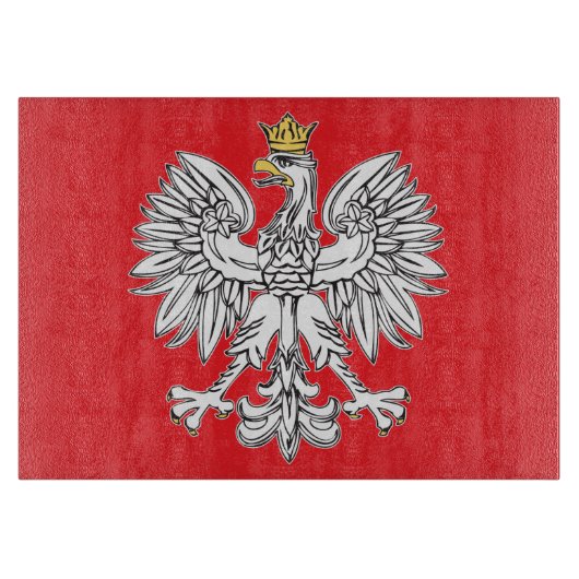 Polnisches Eagle mit Goldkronen-Schneidebrett Schneidebrett (Vorderseite)