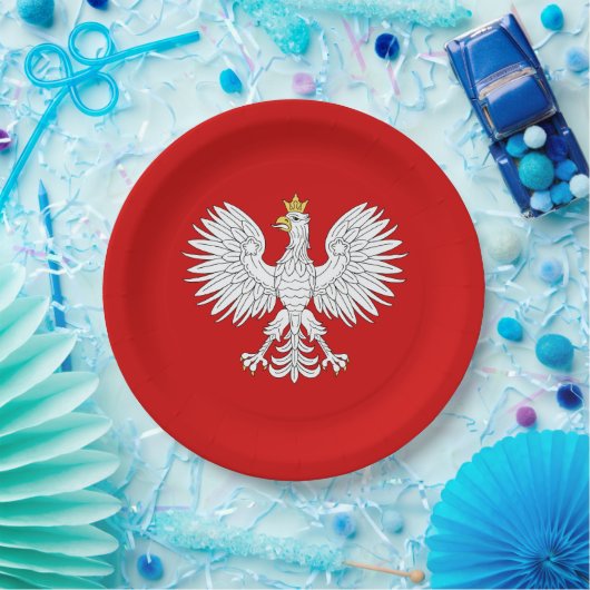 Polnisches Eagle Pappteller (Party)