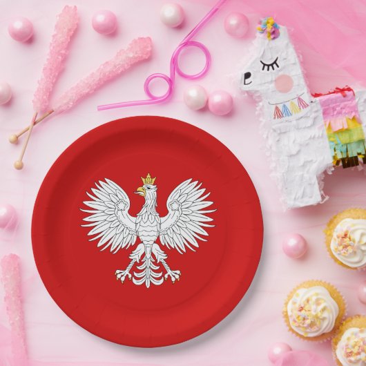 Polnisches Eagle Pappteller (Party)