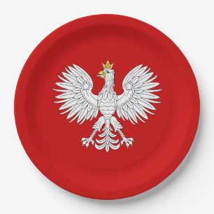 Polnisches Eagle Pappteller