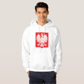 Polnisches Eagle-Rot-Schild Hoodie (Vorne ganz)