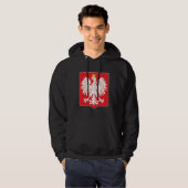 Polnisches Eagle-Rot-Schild Hoodie (Vorne ganz)