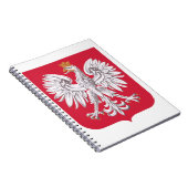 Polnisches Eagle-Schild Notizblock (Rechte Seite)