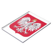 Polnisches Eagle-Schild Notizblock (Linke Seite)