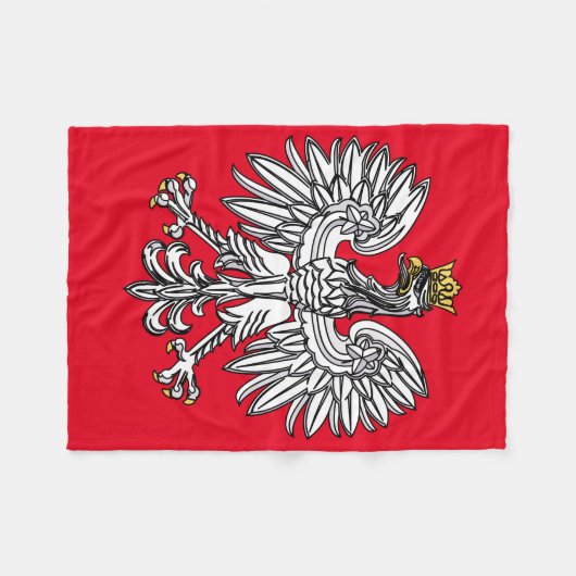 Polnisches Eagle triumphierend Fleecedecke (Vorderseite (Horizontal))