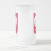 Polnisches Emblem - Polen-Schild - Polska Kraut Mattglas Bierglas (Mittel)