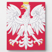 Polnisches Emblem - Polnischer Schild - Polska her Fotoplatte (Vorderseite)