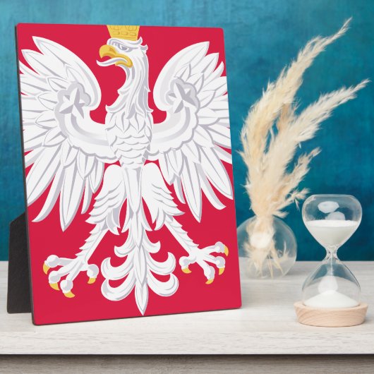 Polnisches Emblem - Polnischer Schild - Polska her Fotoplatte (Seite)