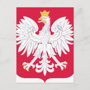 Polnisches Emblem - Polnischer Schild - Polska her Postkarte