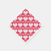 Polnisches Emblem - Polnischer Schild - Polska her Serviette (Ecke)
