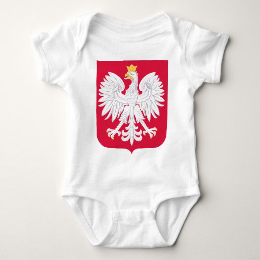 Polnisches Emblem - Polnischer Schild - Polska-Krä Baby Strampler (Vorderseite)
