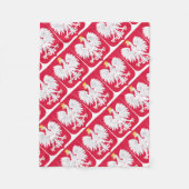 Polnisches Emblem - Polnischer Schild - Polska-Krä Fleecedecke (Vorderseite)