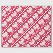 Polnisches Emblem - Polnischer Schild - Polska-Krä Geschenkpapier (Flach)