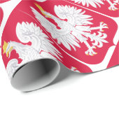 Polnisches Emblem - Polnischer Schild - Polska-Krä Geschenkpapier (Rolleneckpunkt)