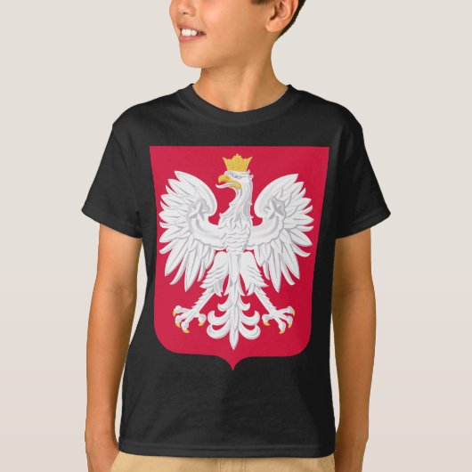 Polnisches Emblem - Polnischer Schild - Polska-Krä T-Shirt (Vorderseite)