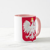 Polnisches Emblem - Polnischer Schild - Polska-Krä Tasse (VorderseiteRechts)