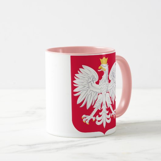 Polnisches Emblem - Polnischer Schild - Polska-Krä Tasse (VorderseiteRechts)