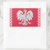 polnisches Erbe Rechteckiger Aufkleber (Tasche)
