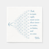Polnisches Fischsprichwort Napkin Serviette (Vorderseite)