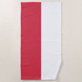 Polnisches Flag Beach Handtuch (Vorderseite)