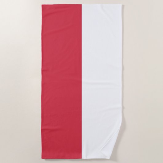 Polnisches Flag Beach Handtuch (Vorderseite)