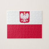 Polnisches FlaggenEmblem - Polska Polen - Herb Pol Puzzle (Horizontal)