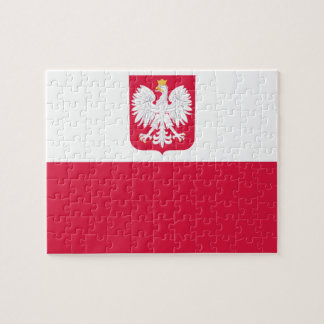 Polnisches FlaggenEmblem - Polska Polen - Herb Pol Puzzle