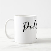 Polnisches Flaggenherz Kaffeetasse (Links)