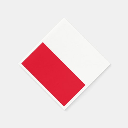 Polnisches Flaggenpapier Napkins Serviette (Ecke)